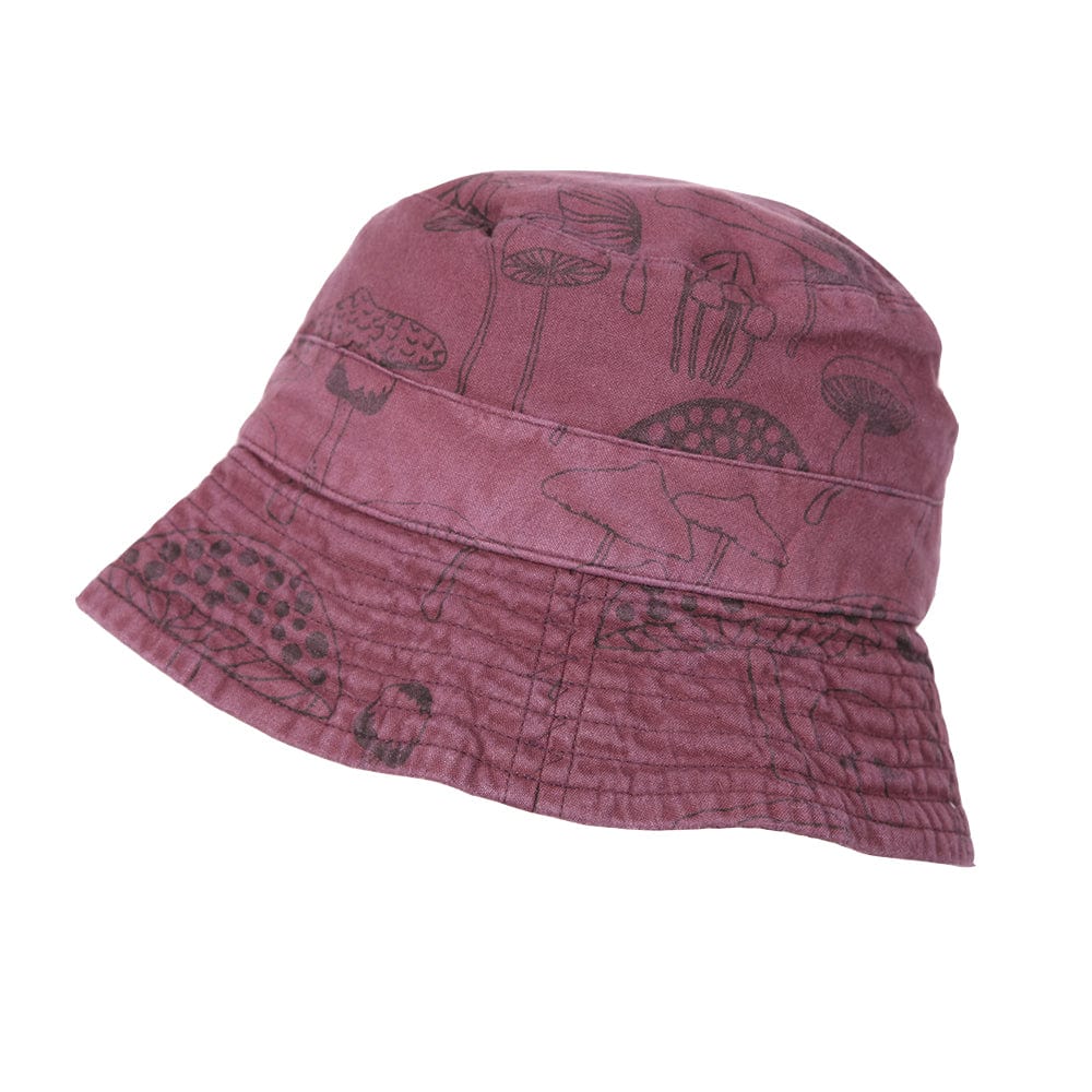 Men s Wild Mushroom Print Bucket Hat