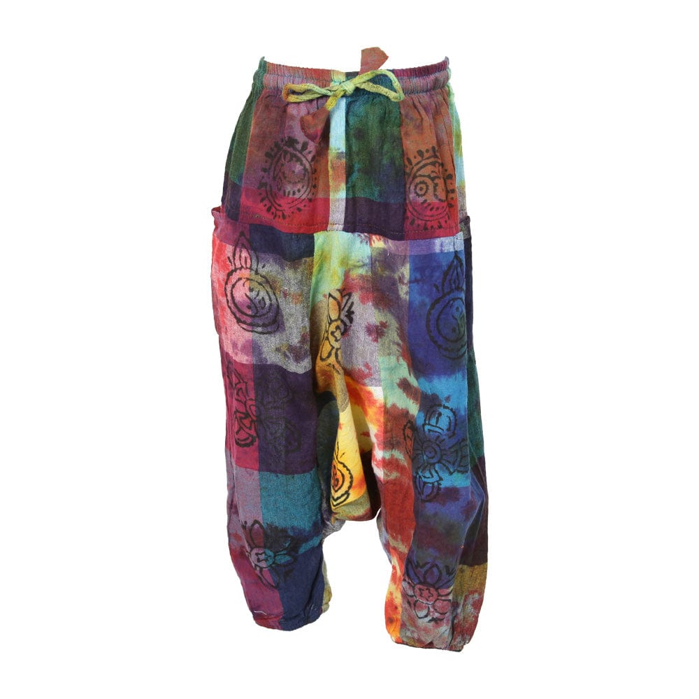 Blockprint Patchwork Trousers Hippie Pants - Festival Fair Trade Ethical