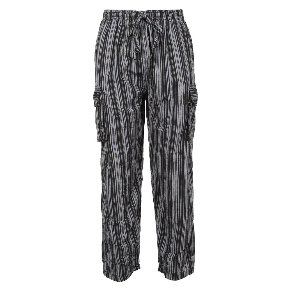 Striped hot sale overall pants