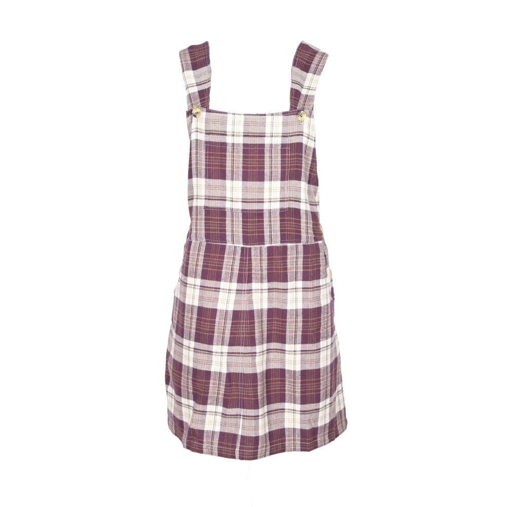 Plaid dungaree dress best sale