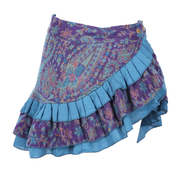 Fleece Frill Popper Skirt