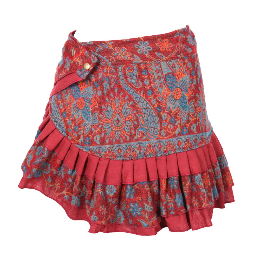 Fleece Frill Popper Skirt