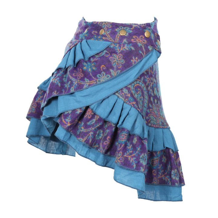 Fleece Frill Popper Skirt