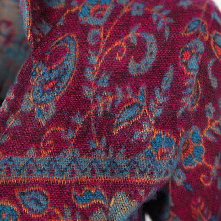 Paisley Hooded Fleece Tie top