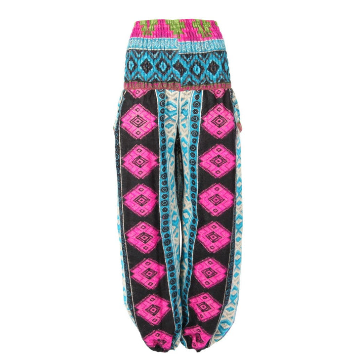 Geometric Fleece Genie Trousers