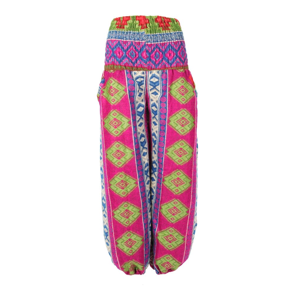 Geometric Fleece Genie Trousers