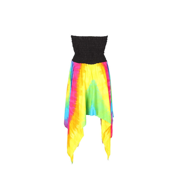 Bandeau Tie Dye Beach Dress