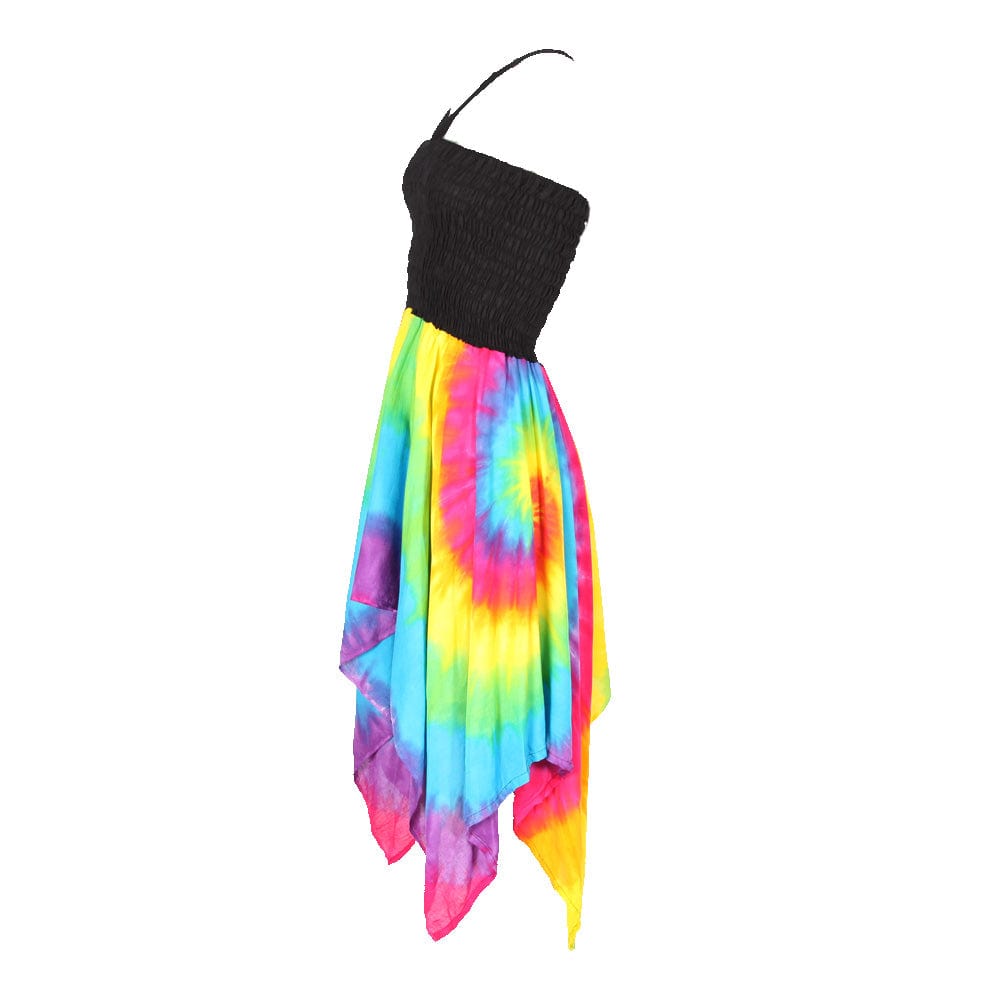 Bandeau Tie Dye Beach Dress