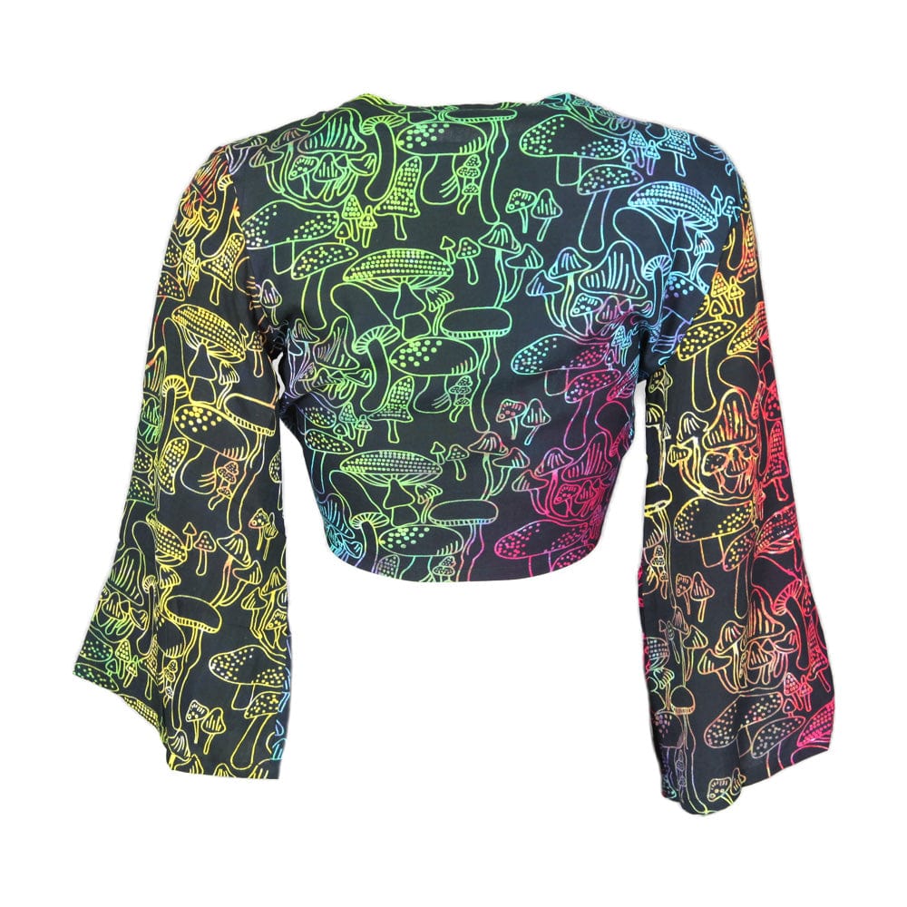 Psychedelic Mushroom Wrap Top