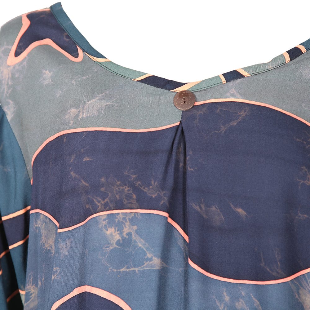 Batik Abstract Print Blouse