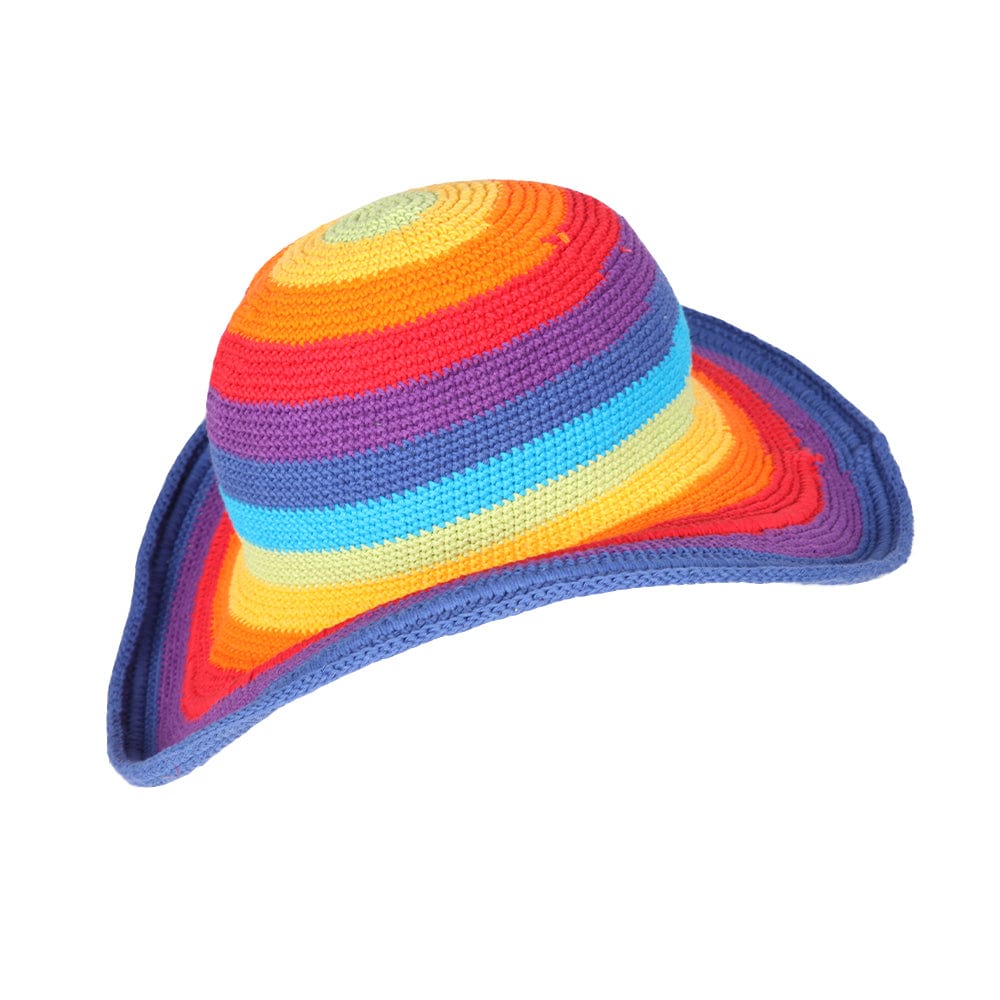 Rainbow Crochet Sun Hat