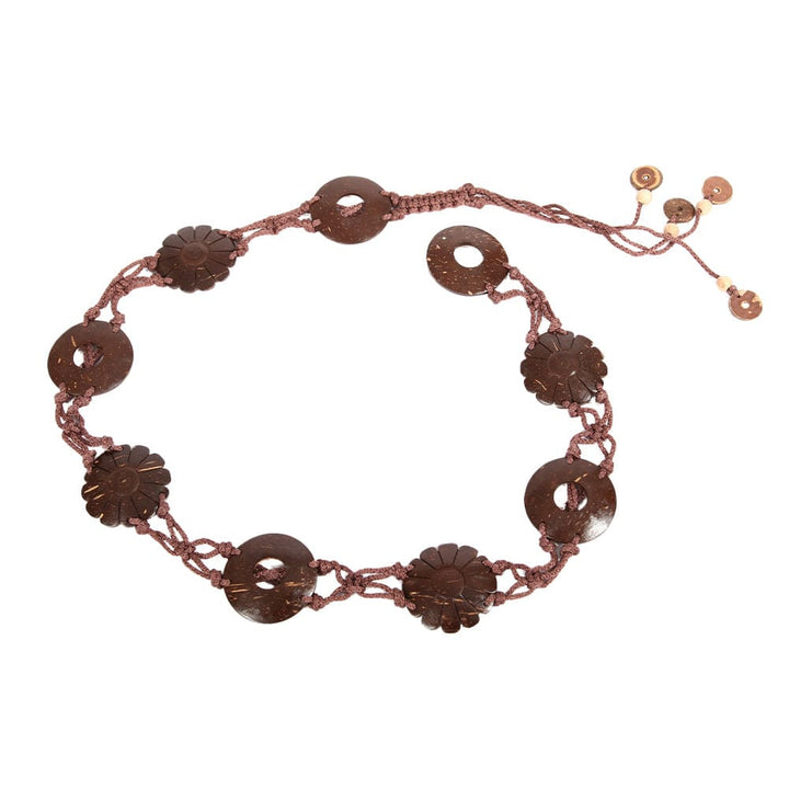 Boho Flower Coconut Shell Belt