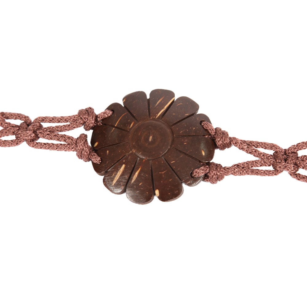 Boho Flower Coconut Shell Belt