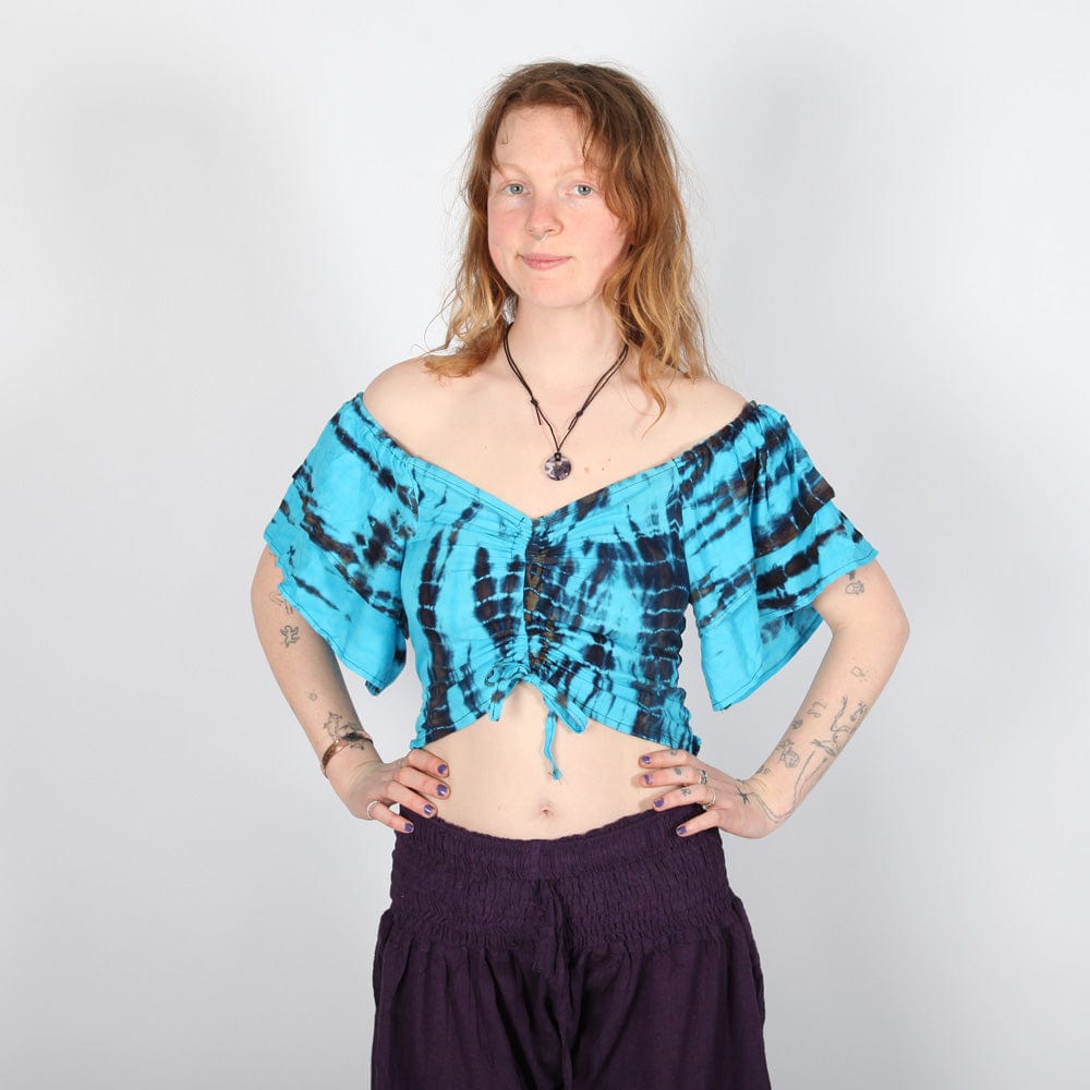 Tie Dye Off The Shoulder Bardot Top