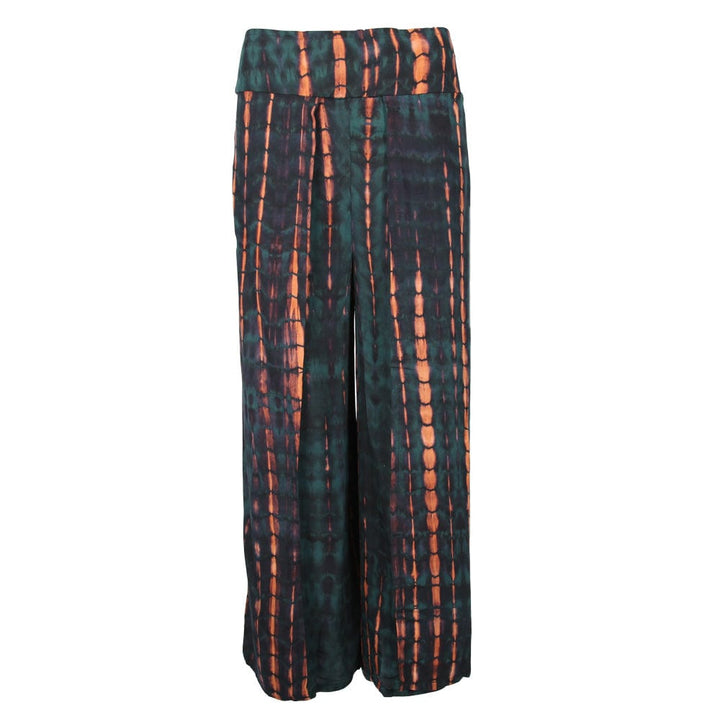 Wide Leg Tie Dye Wrap Trousers