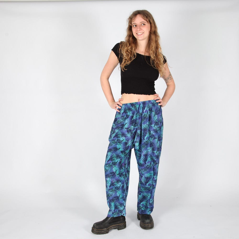 Feather Print Bali Trousers