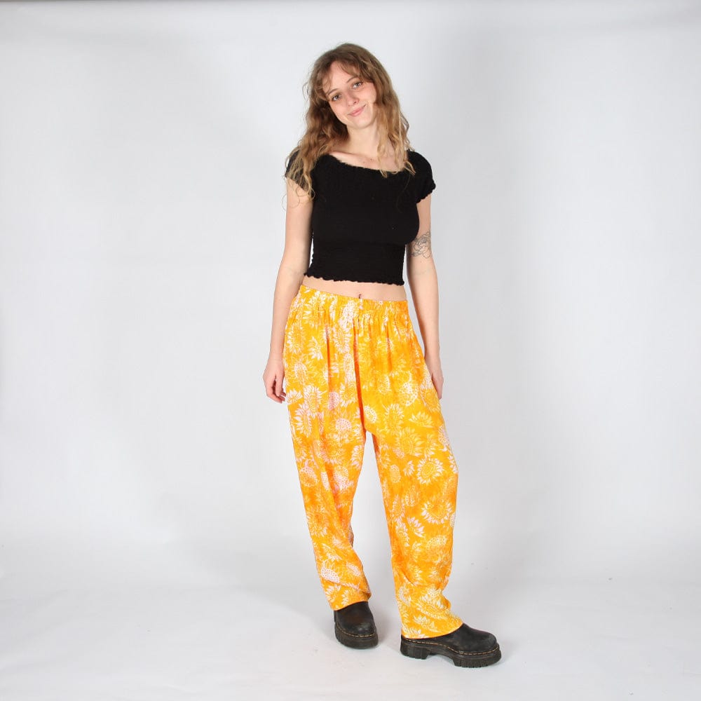 Bali Sunflower Print Trousers