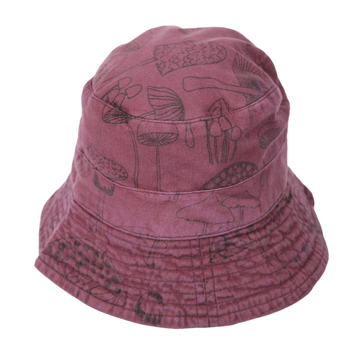 Wild Mushroom Print Bucket Hat