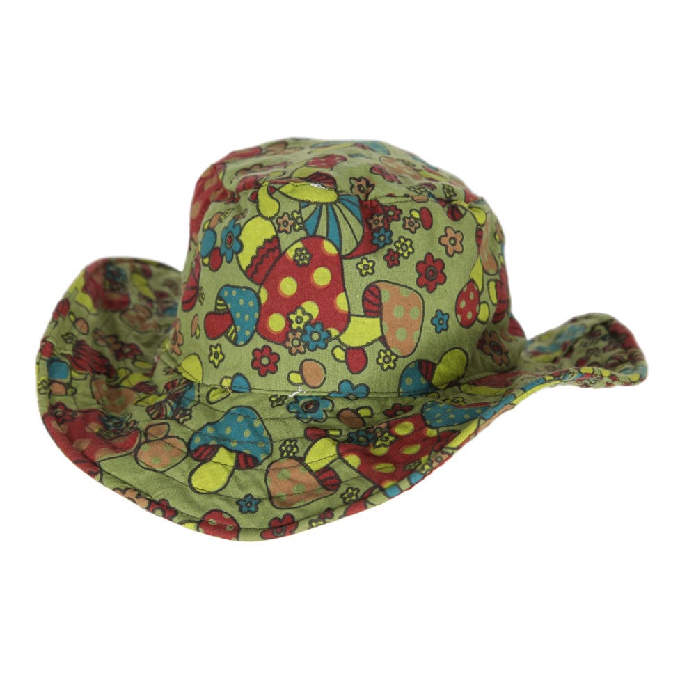 Mushroom Print Sun Hat