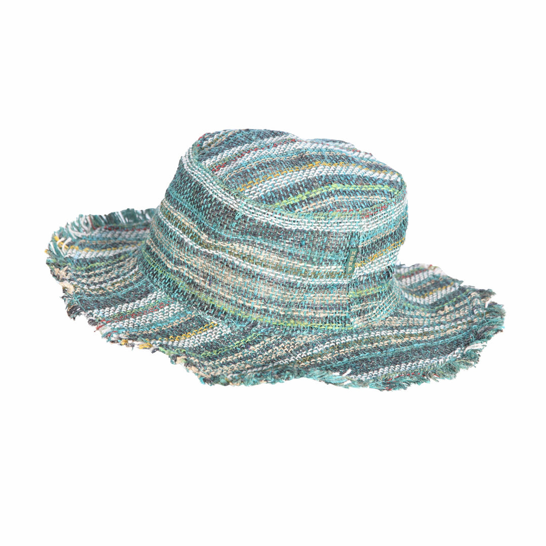 Men's Striped Hemp Sun Hat