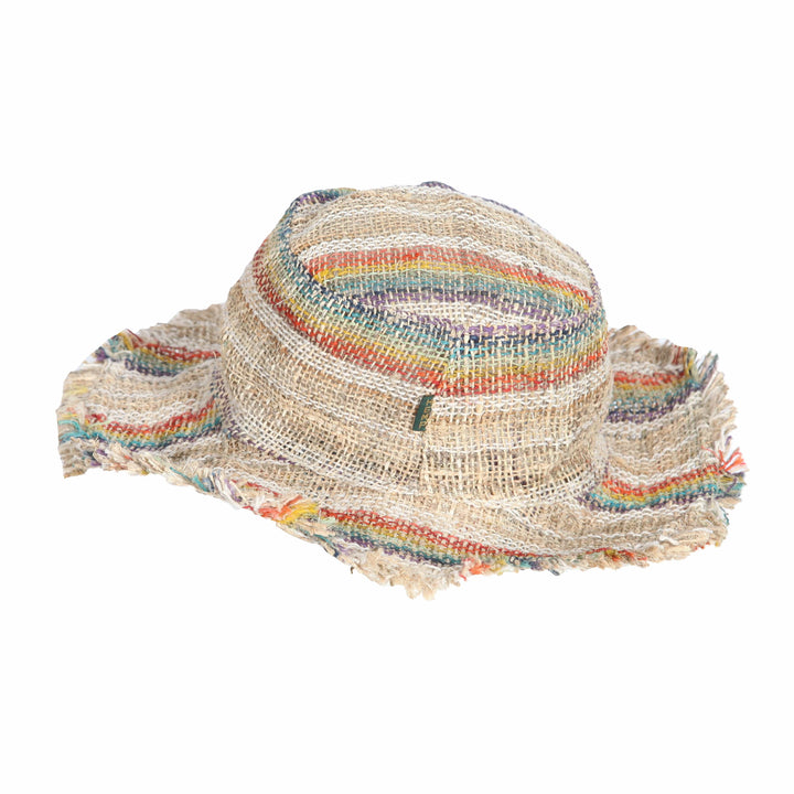 Striped Hemp Sun Hat