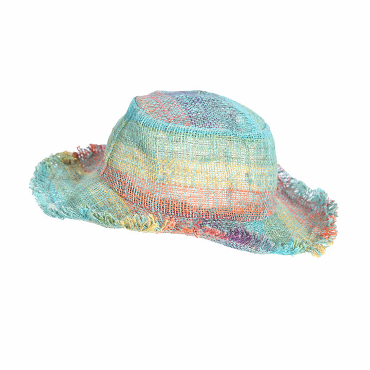 Men's Striped Hemp Sun Hat