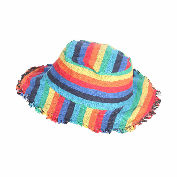 Striped Hemp Sun Hat