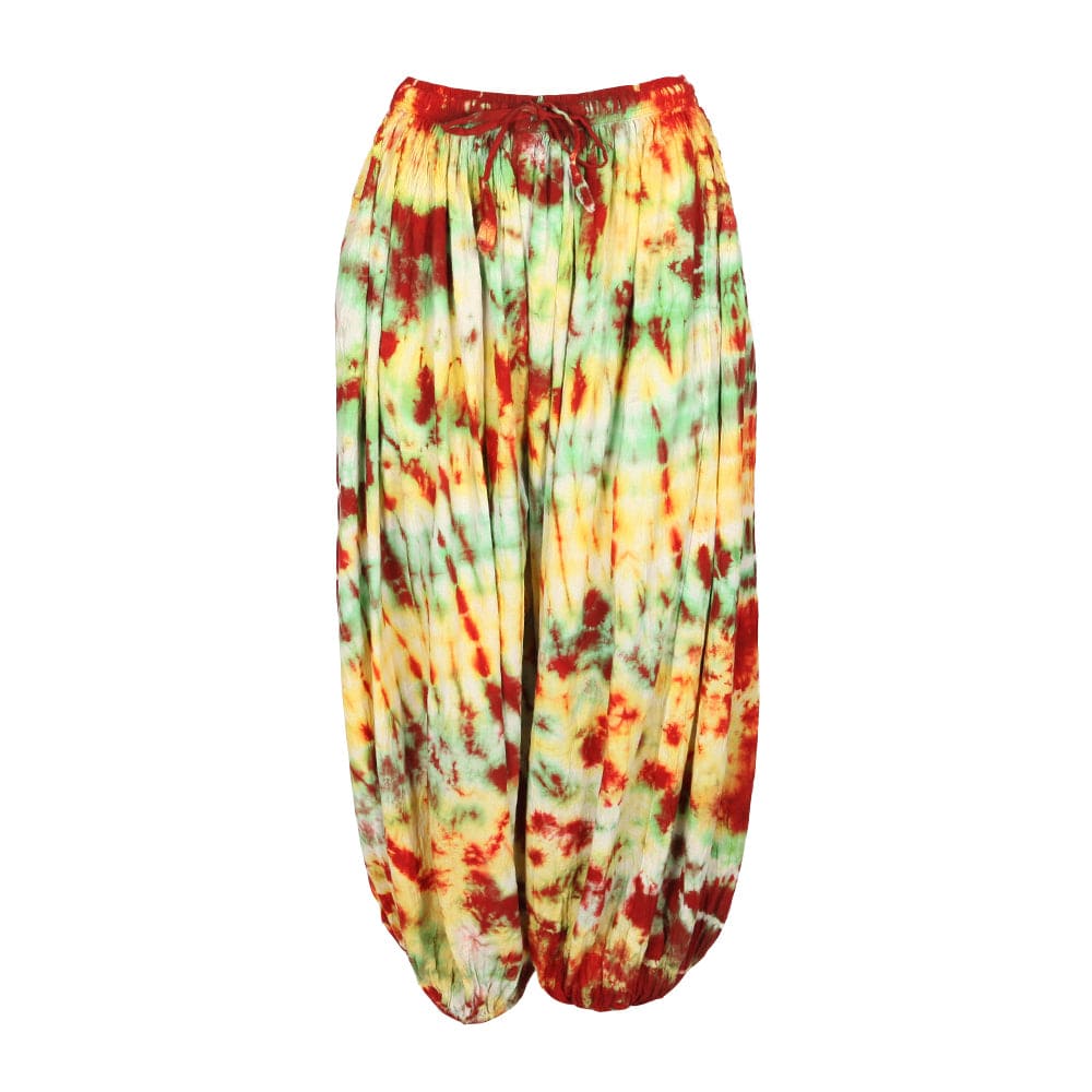 Men's Purple Tie Dye Genie Pants