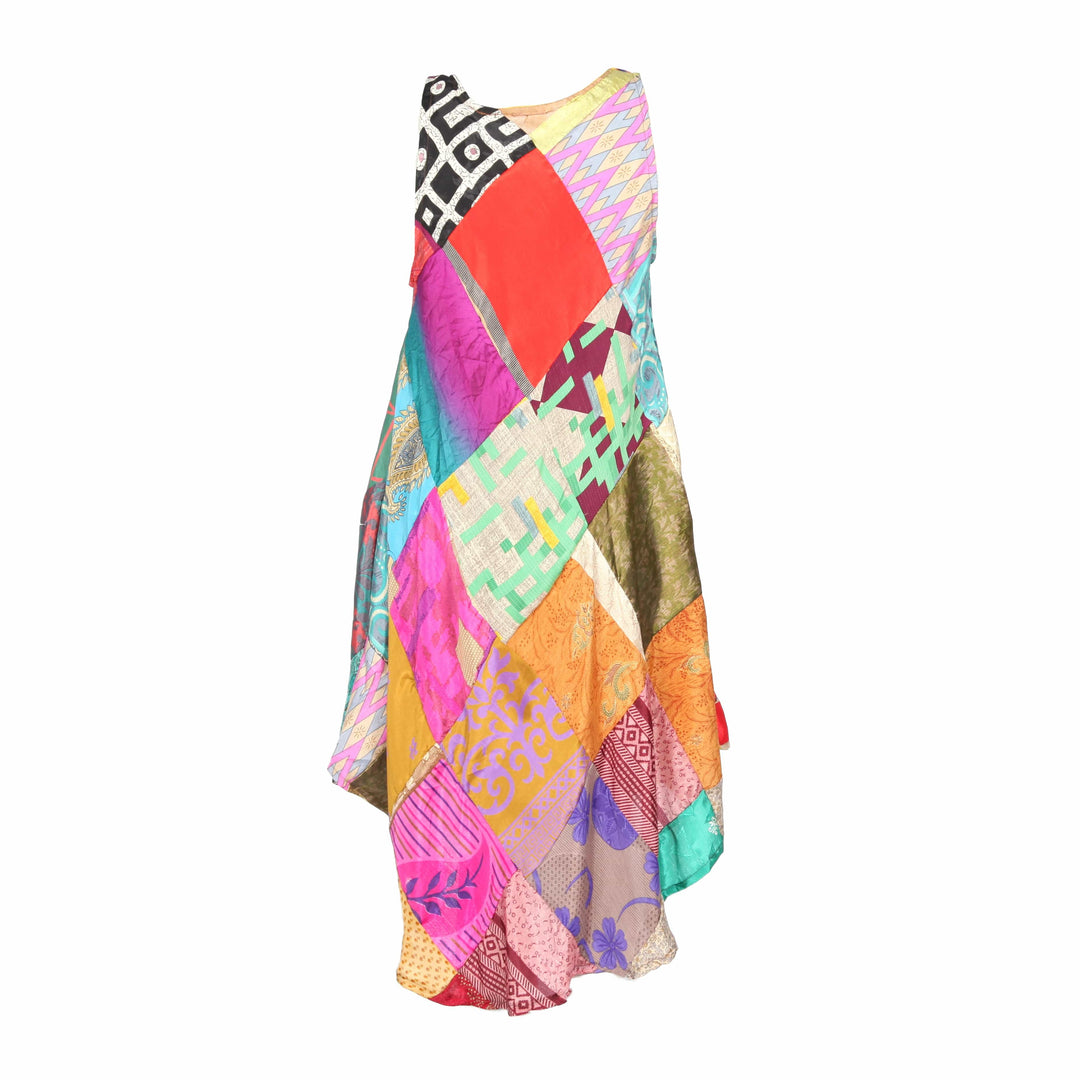 Sari Patchwork Shift Dress