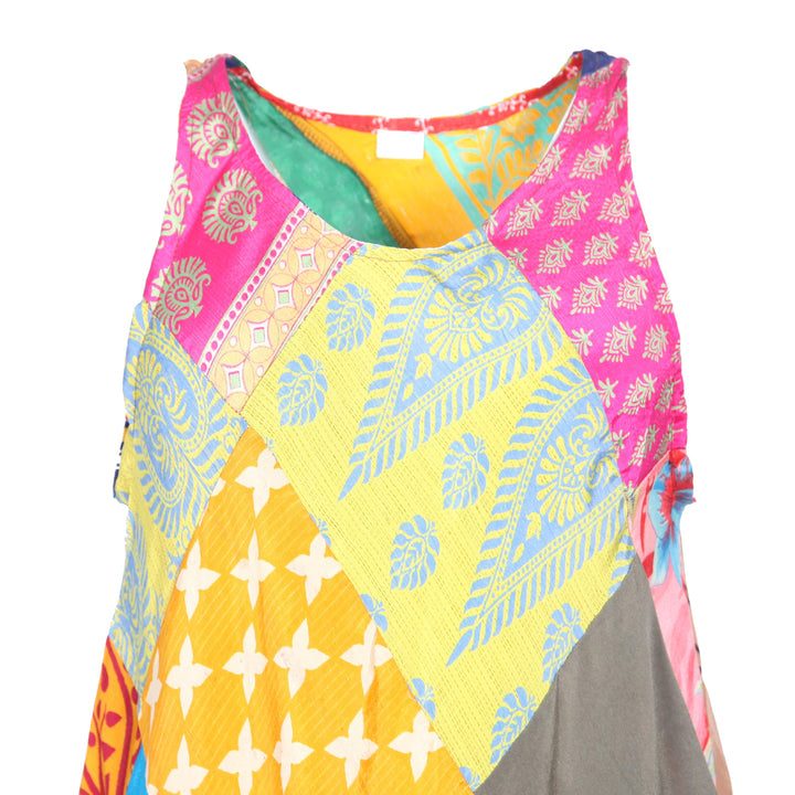 Sari Patchwork Shift Dress