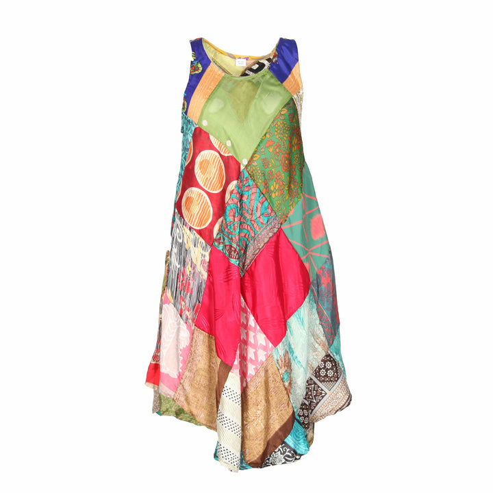 Sari Patchwork Shift Dress