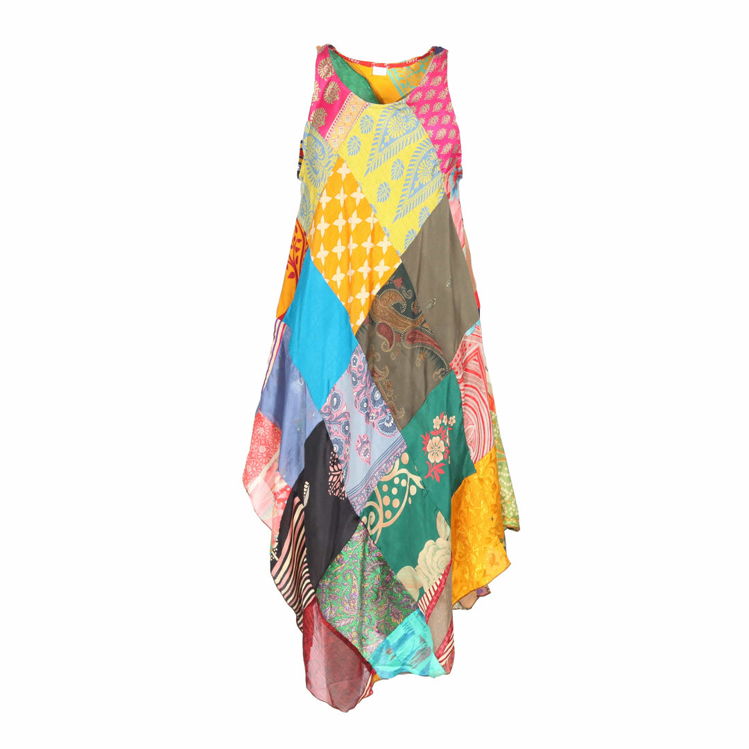 Sari Patchwork Shift Dress