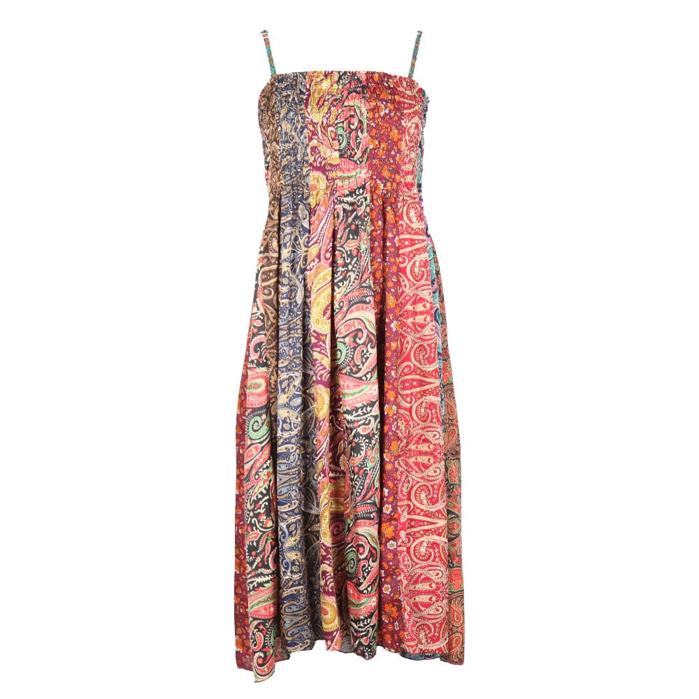 Patchwork Paisley Maxi Dress