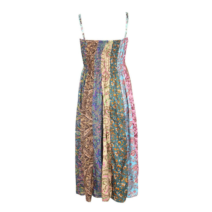 Patchwork Paisley Maxi Dress