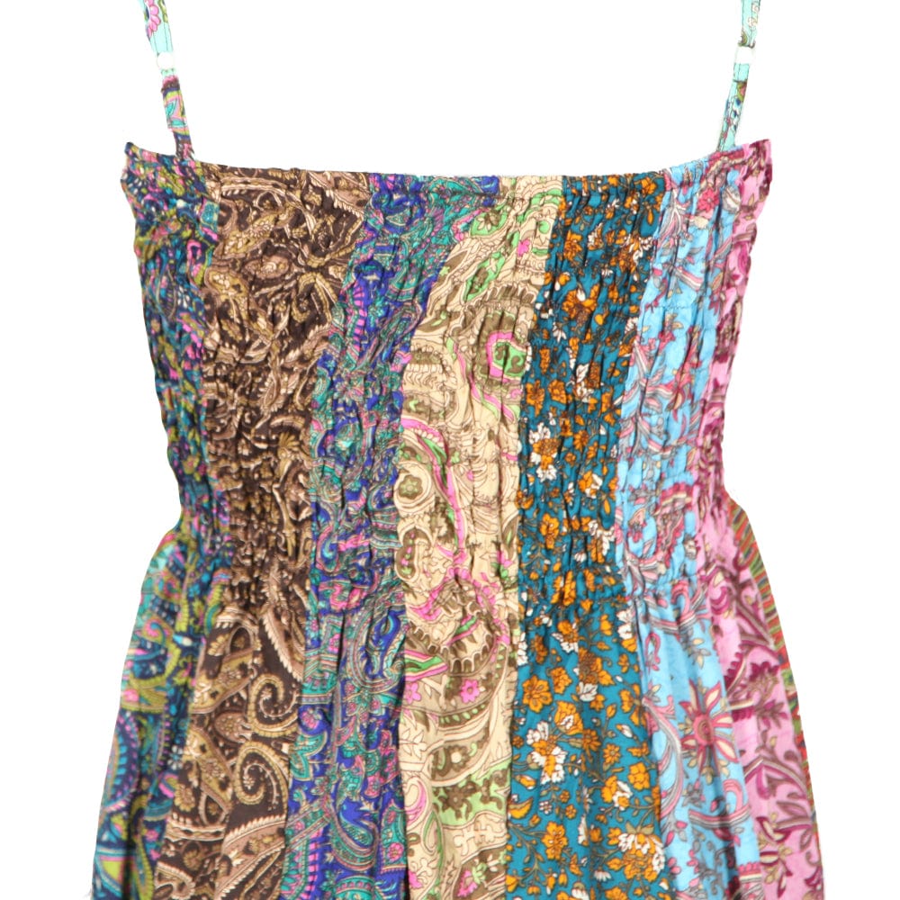 Patchwork Paisley Maxi Dress