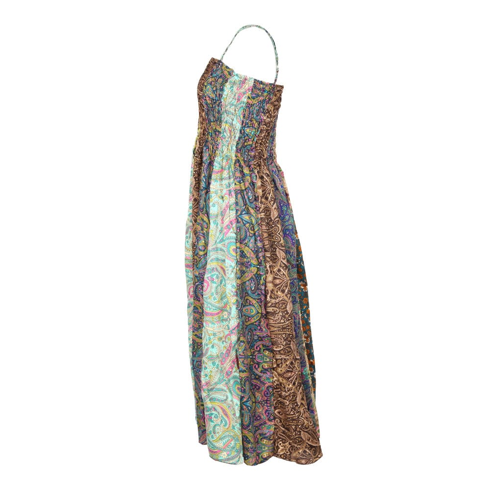 Patchwork Paisley Maxi Dress