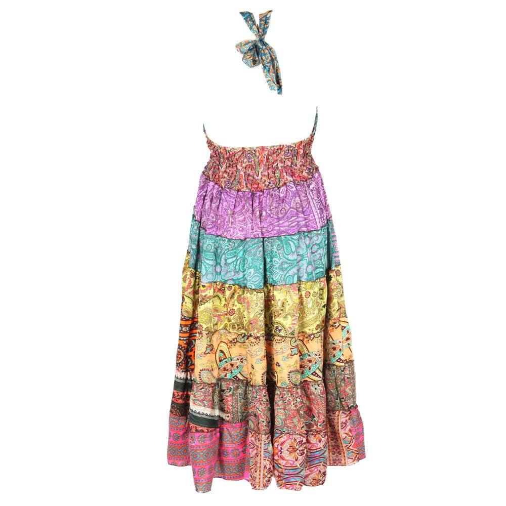 Paisley Patchwork Halter Dress