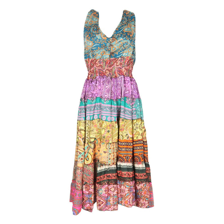 Paisley Patchwork Halter Dress