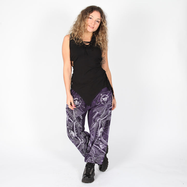 Printed Jogger Harem Pants