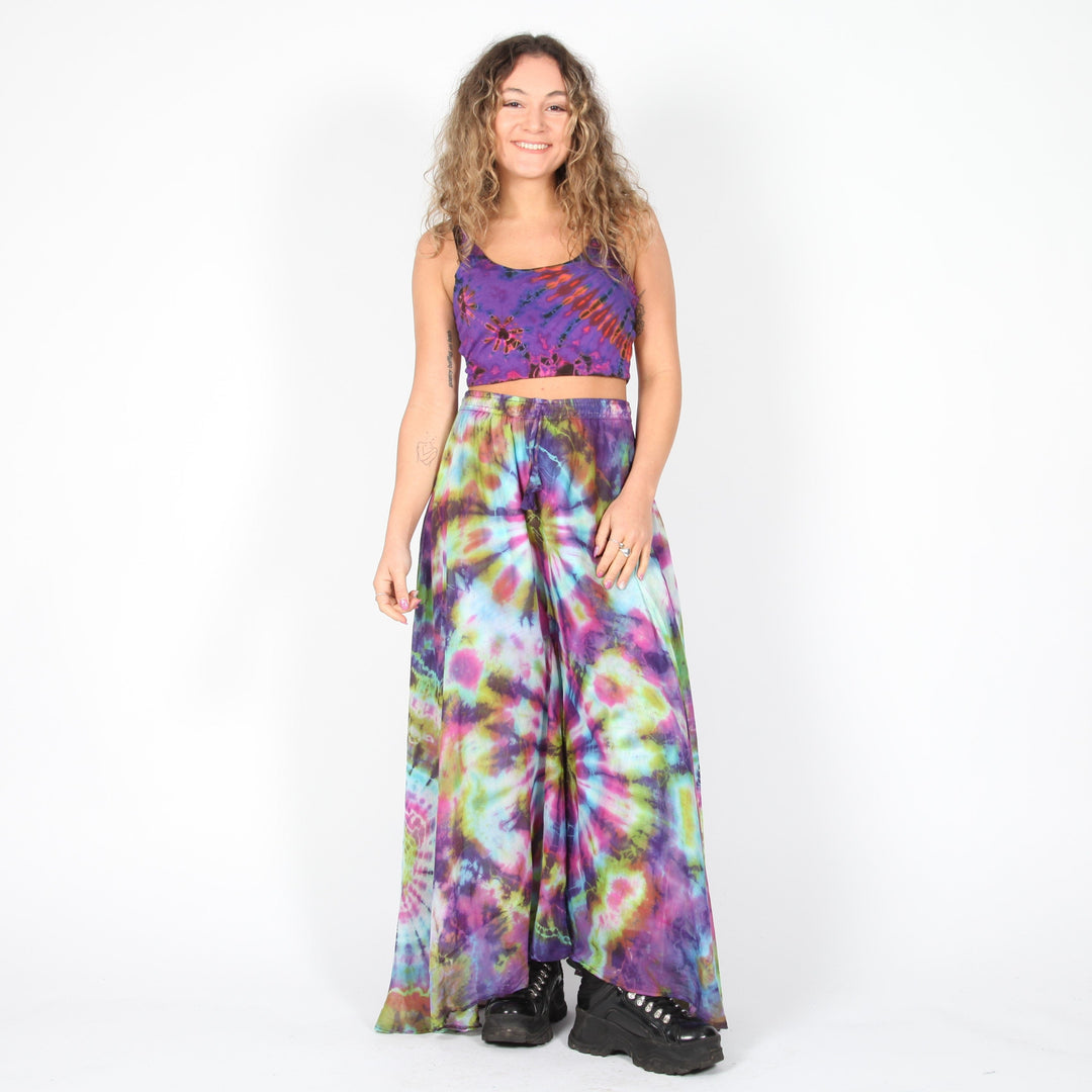 Marble Tie Dye Wide Leg Trousers