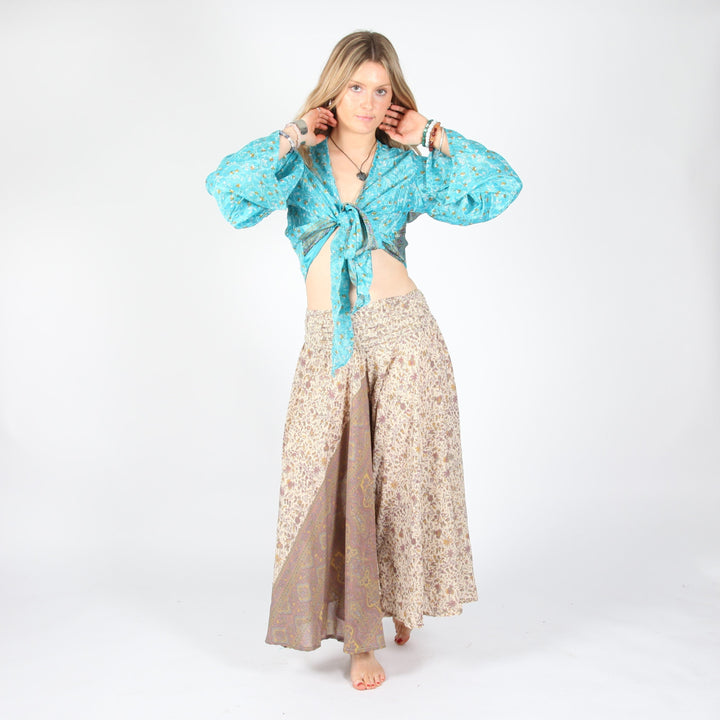 Recycled Sari Palazzo Trousers