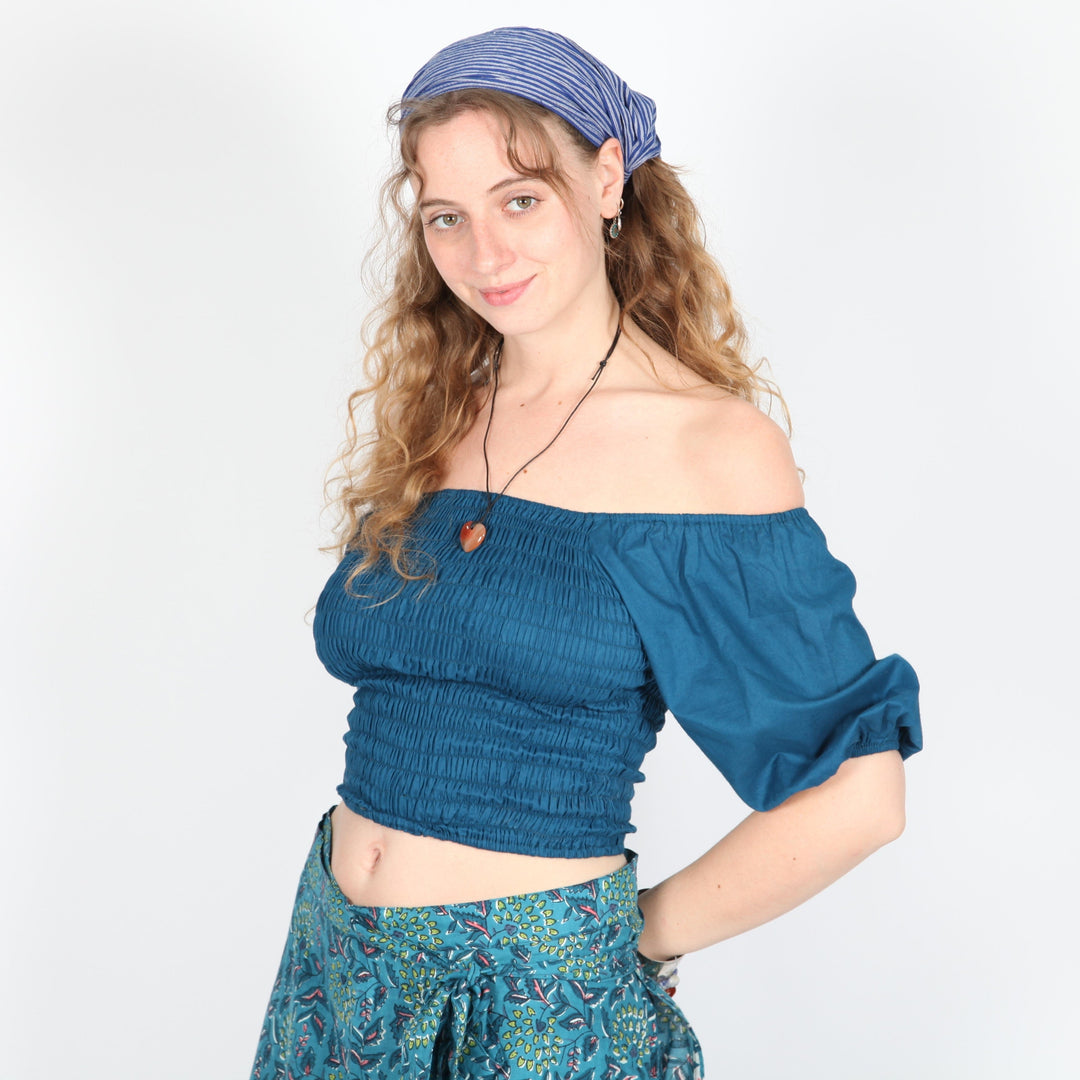 Organic Cotton Milkmaid Top