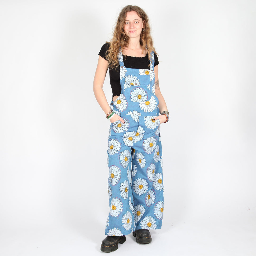 Daisy Print Dungarees