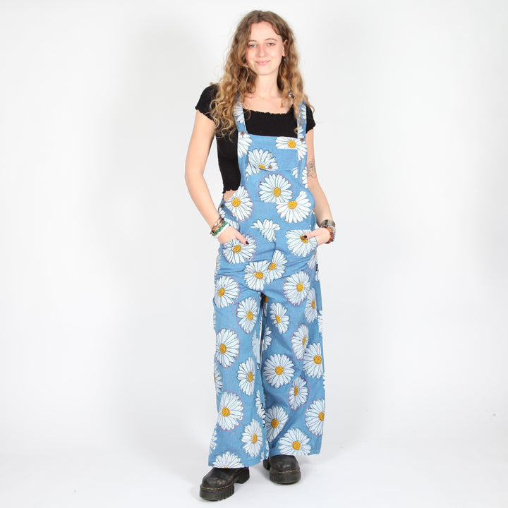 Daisy Print Dungarees