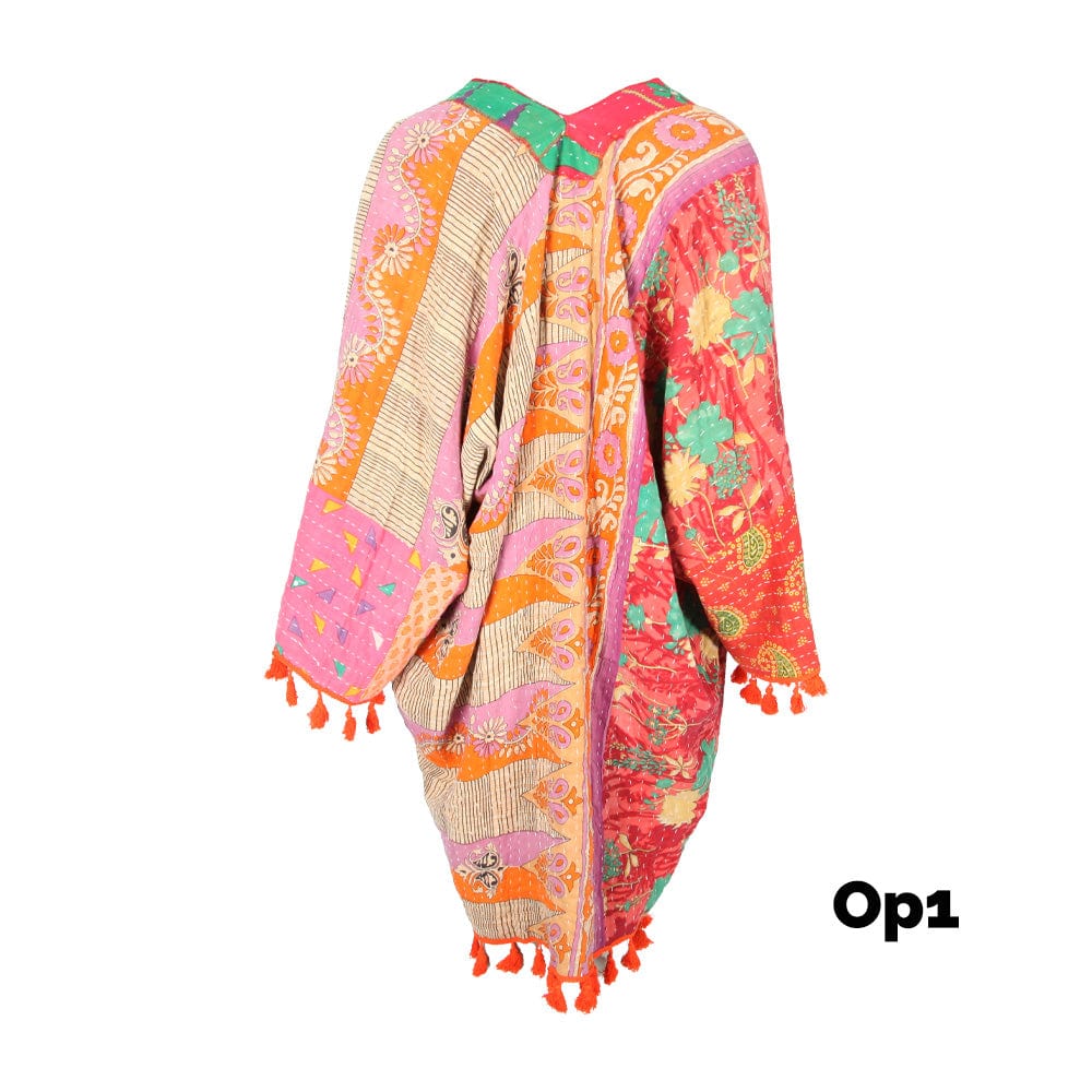 Open Kantha Shrug