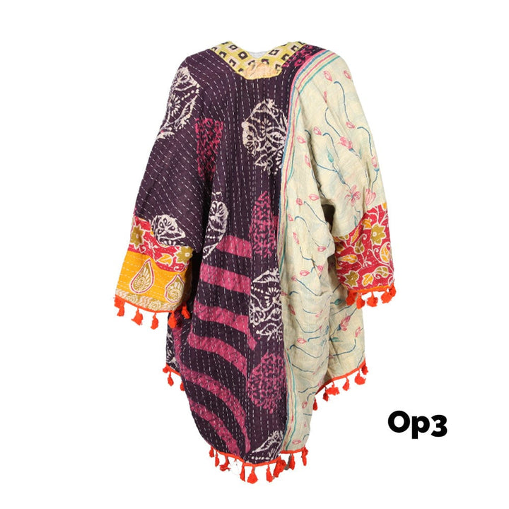 Open Kantha Shrug