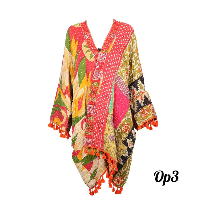 Open Kantha Shrug