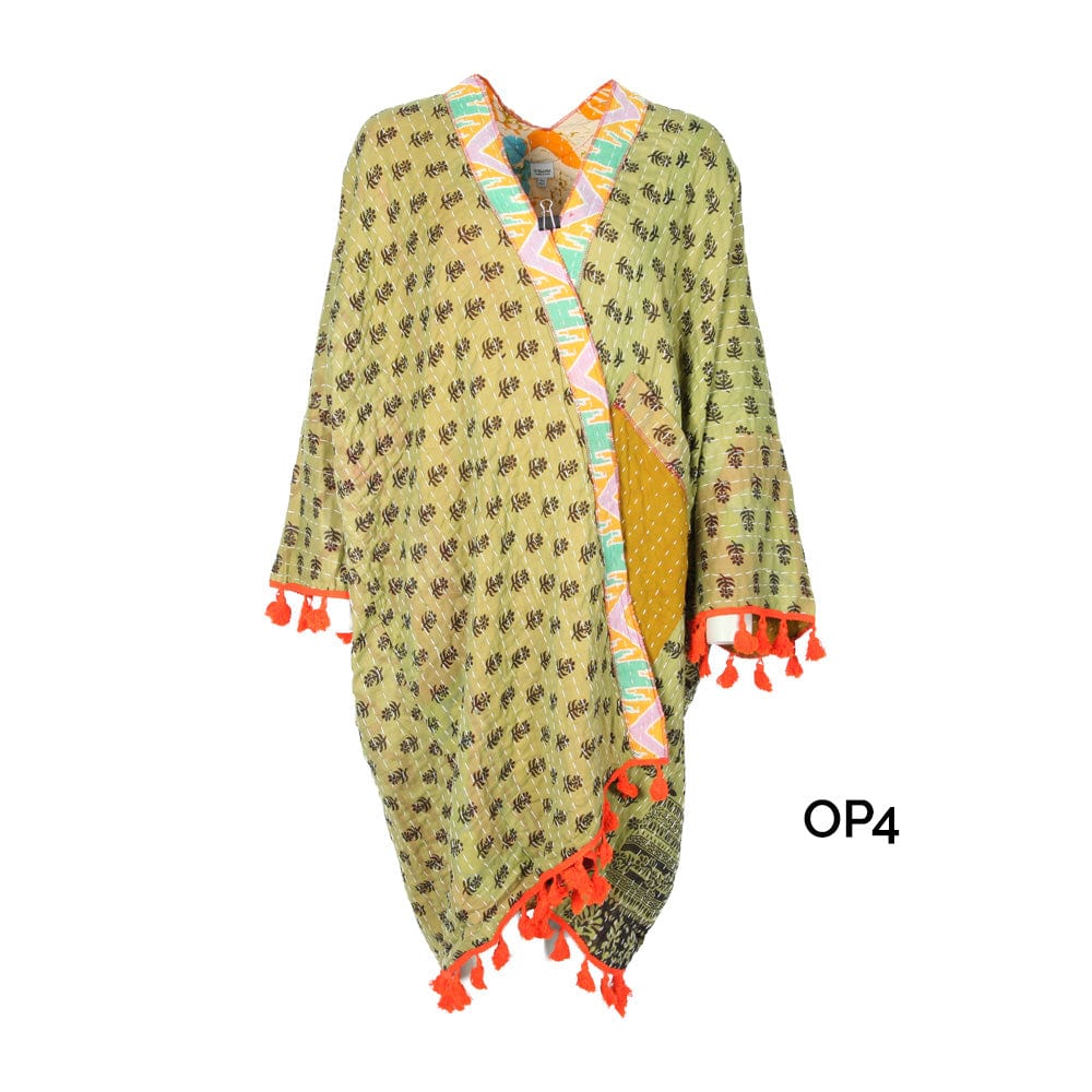 Open Kantha Shrug