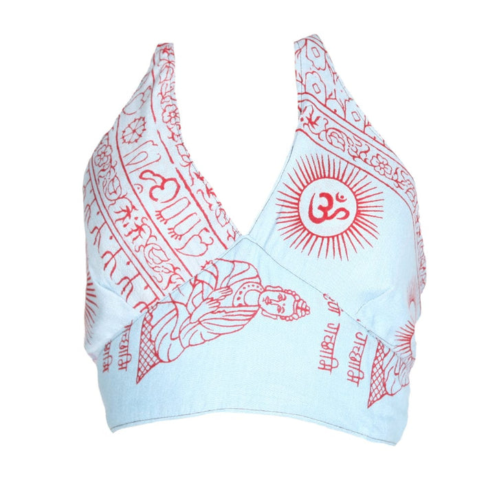 OM Print Halter Neck Top