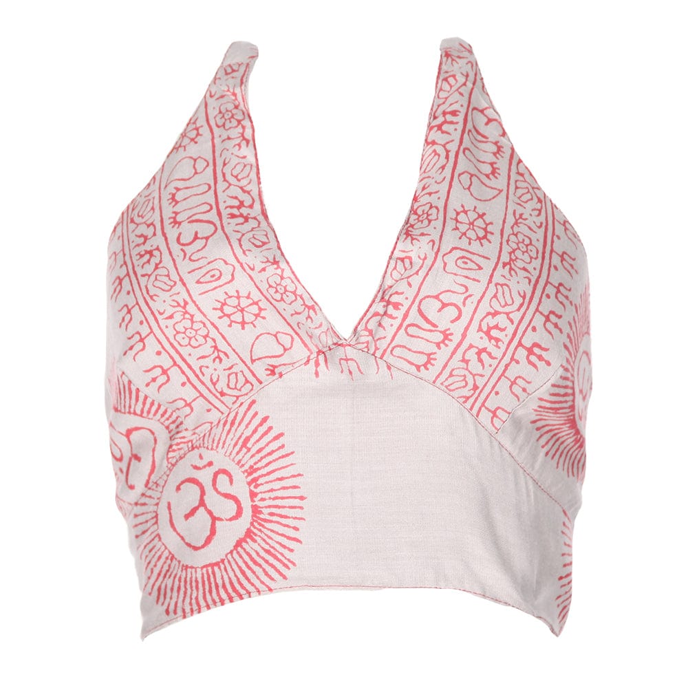 OM Print Halter Neck Top